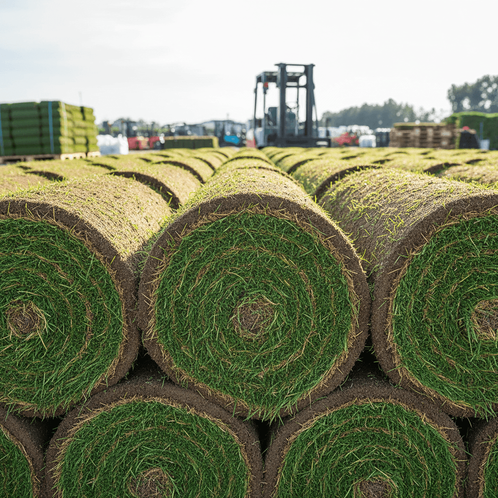 Gazon cultivé prêt à poser