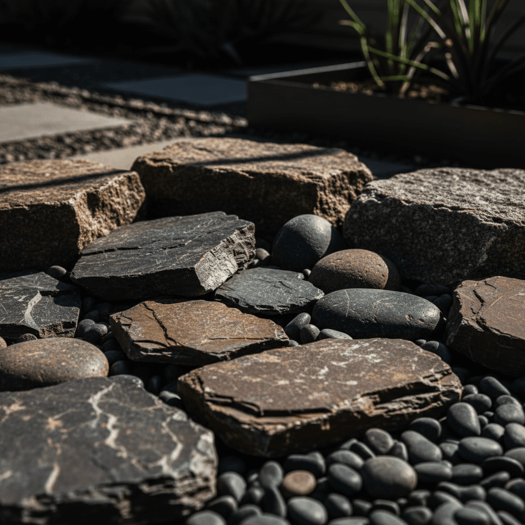 Pierres décoratives pour accents paysagers